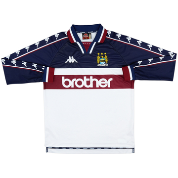 1997-98 Manchester City Away L/S Shirt - 8/10 - (M)