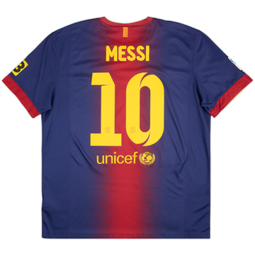 2012-13 Barcelona Home Shirt Messi #10 - 6/10 - (XL)