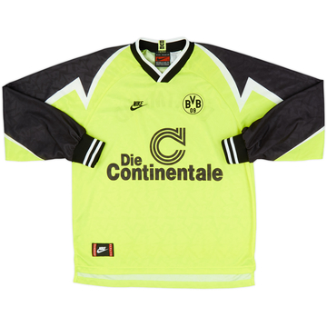 1995-96 Borussia Dortmund Home L/S Shirt - 8/10 - (XL)