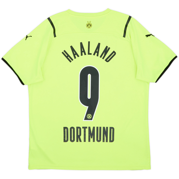 2021-22 Borussia Dortmund European Home Shirt Haaland #9 - 8/10 - (L)