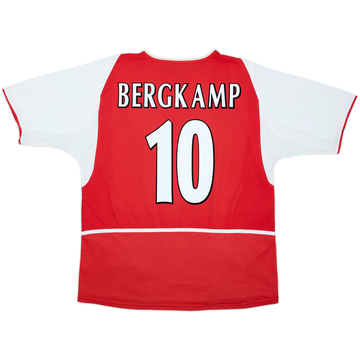 2002-04 Arsenal Home Shirt Bergkamp #10 - 8/10 - (L)