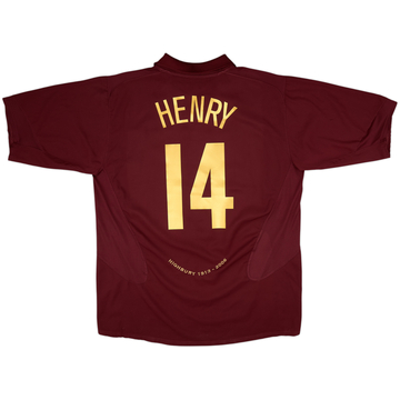 2005-06 Arsenal Home Shirt Henry #14 - 8/10 - (XXL)