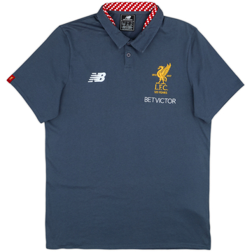 2017-18 Liverpool New Balance Polo Shirt - 8/10 - (L)