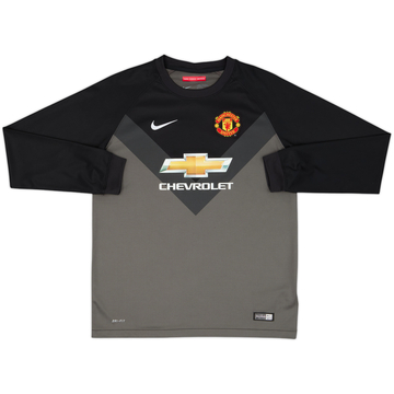 2014-15 Manchester United GK Shirt - 8/10 - (XL.Boys)