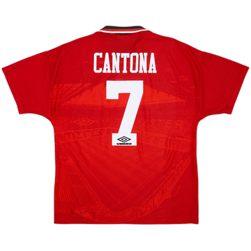 1994-96 Manchester United Home Shirt Cantona #7 - 8/10 - (L)