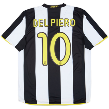2008-09 Juventus Home Shirt Del Piero #10 - 6/10 - (M)
