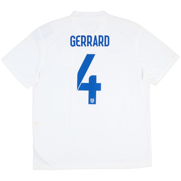 2014-15 England 'Brazil' Home Shirt Gerrard #4 (XL)