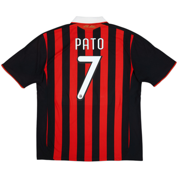 2009-10 AC Milan Home Shirt Pato #7 - 7/10 - (XL)