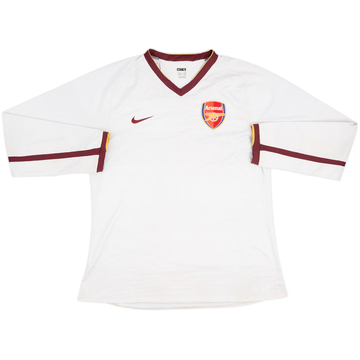 2007-08 Arsenal Player Issue Away L/S Shirt - 4/10 - (L)