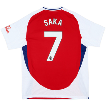 2024-25 Arsenal Home Shirt Saka #7 (L)