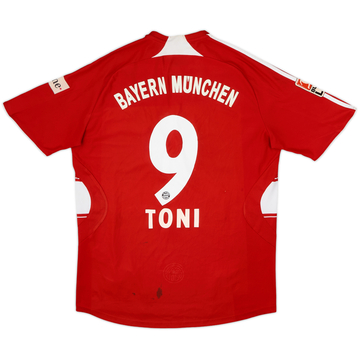 2007-08 Bayern Munich Home Shirt Toni #9 - 5/10 - (M)