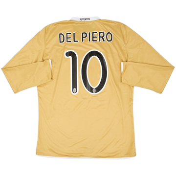 2008-09 Juventus Player Issue Away L/S Shirt Del Piero #10 - 6/10 - (XL)