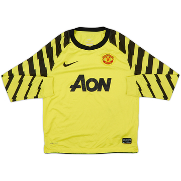 2010-11 Manchester United Yellow GK Shirt - 5/10 - (S.Boys)