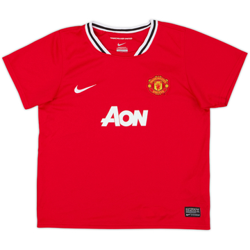 2011-12 Manchester United Home Shirt - 8/10 - (7-8 Years)