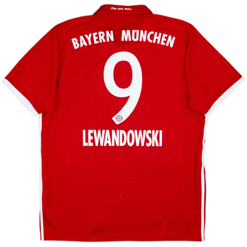 2016-17 Bayern Munich Home Shirt Lewandowski #9 - 6/10 - (L)