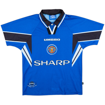 1996-98 Manchester United Third Shirt - 8/10 - (L.Boys)