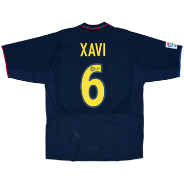 2002-03 Barcelona Away Shirt Xavi #6 - 8/10 - (L)