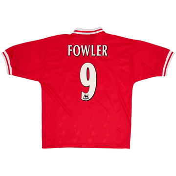 1996-98 Liverpool Home Shirt Fowler #9 - 9/10 - (L)