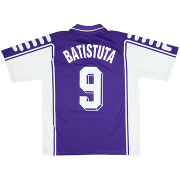1999-00 Fiorentina Home Shirt Batistuta #9 - 9/10 - (L)