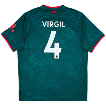 2022-23 Liverpool Third Shirt Virgil #4 - 9/10 - (XL)