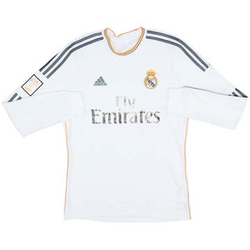 2013-14 Real Madrid Home L/S Shirt - 4/10 - (M)