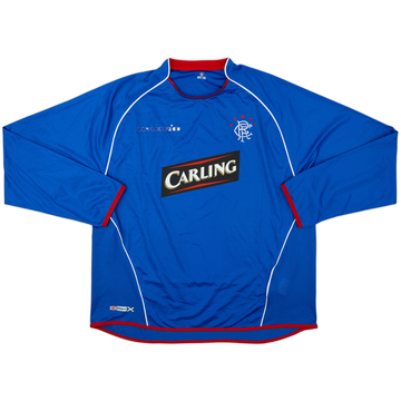 2005-06 Rangers Home L/S Shirt - 4/10 - (XXL)