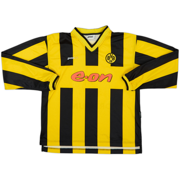 2000-02 Borussia Dortmund Home L/S Shirt - 6/10 - (M.Boys)