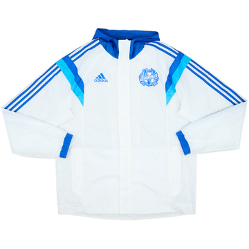 2014-15 Olympique Marseille adidas Hooded Rain Jacket - 8/10 - (L)