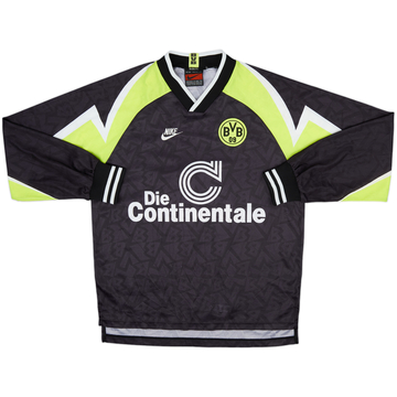 1995-96 Borussia Dortmund Deutscher Meister Away L/S Shirt - 6/10 - (L)