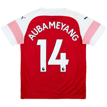 2018-19 Arsenal Home Shirt Aubameyang #14 - 6/10 - (L.Boys)