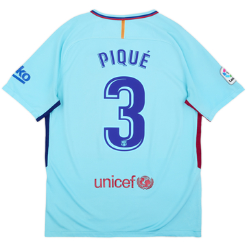 2017-18 Barcelona Away Shirt Pique #3 - 6/10 - (L)