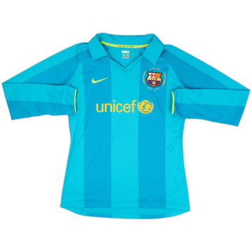 2007-09 Barcelona Away L/S Shirt Messi #19 - 9/10 - (Women's M)