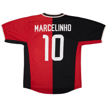 Camiseta de la tercera equipación firmada del Hertha BSC 2002-03 Marcelinho #10 - 6/10 - (L)