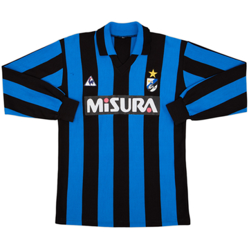 1986-88 Inter Milan Home L/S Shirt #11 - 4/10 - (M)
