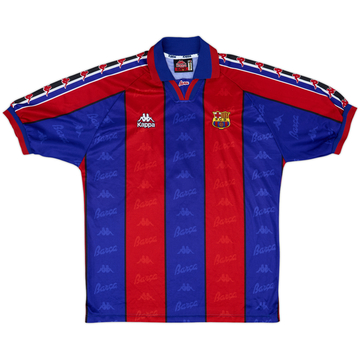 1995-97 Barcelona Home Shirt #7 - 8/10 - (XL)