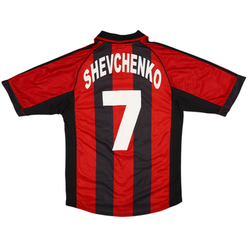 1998-00 AC Milan Home Shirt Shevchenko #7 - 5/10 - (S)