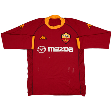 2002-03 Roma Home L/S Shirt - 5/10 - (XL)