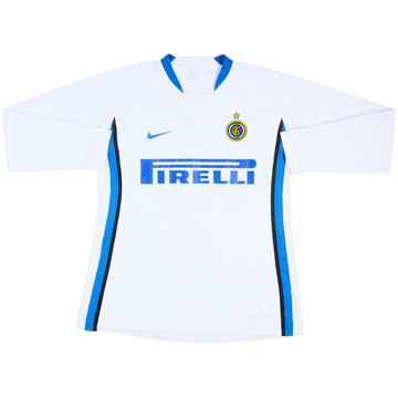 2006-07 Inter Milan Player Issue Away L/S Shirt - 4/10 - (L)