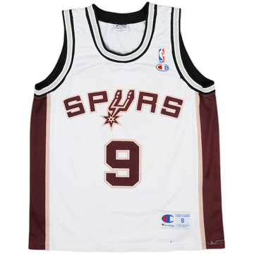2002-10 San Antonio Spurs Parker #9 Champion Home Jersey - 4/10 - (S)
