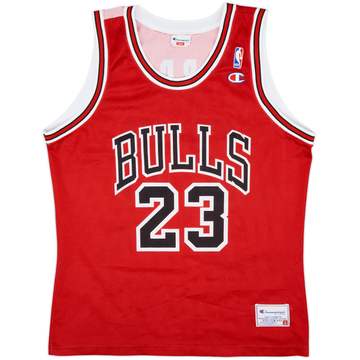 1991-98 Chicago Bulls Jordan #23 Champion Away Jersey - 7/10 - (L)