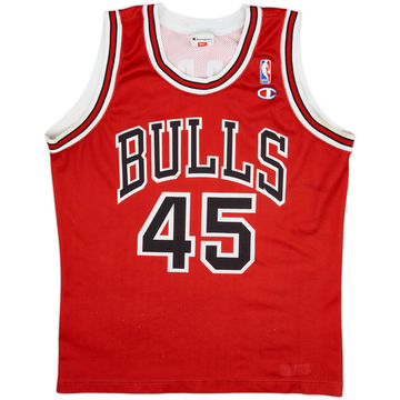 1995 Chicago Bulls Jordan #45 Champion Away Jersey - 7/10 - (S)