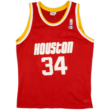 1990-95 Houston Rockets Olajuwon #34 Champion Away Jersey - 7/10 - (M)