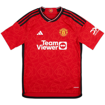 2023-24 Manchester United Home Shirt - 9/10 - (L.Boys)
