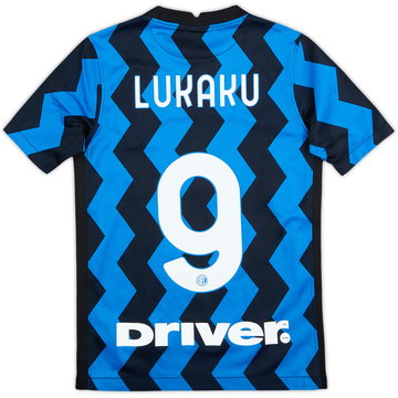 2020-21 Inter Milan Home Shirt Lukaku #9 - 8/10 - (5-6 Years)