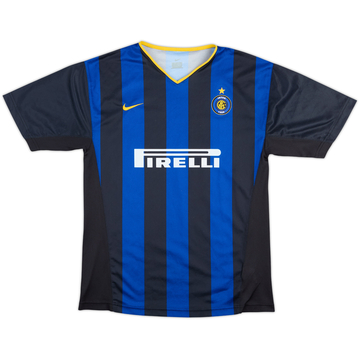 2001-02 Inter Milan Basic Home Shirt - 7/10 - (L.Boys)