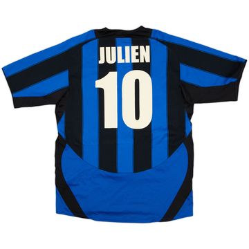 2003-04 Inter Milan Home Shirt Julien #10 - 8/10 - (XL.Boys)