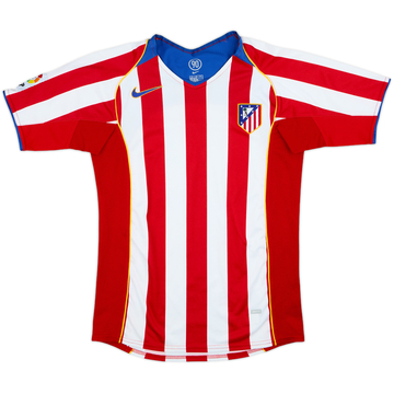 2004-05 Atletico Madrid Home Shirt - 8/10 - (L.Boys)