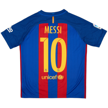 2016-17 Barcelona Camiseta Local Messi #10 - 8/10 - (XL.Niños)