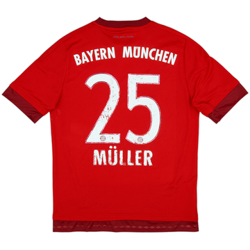 2015-16 Bayern Munich Home Shirt Muller #25 - 4/10 - (XL.Boys)