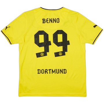Camiseta de local de invierno del Borussia Dortmund 2013-14 Benno #99 - 8/10 - (XL.Niños)